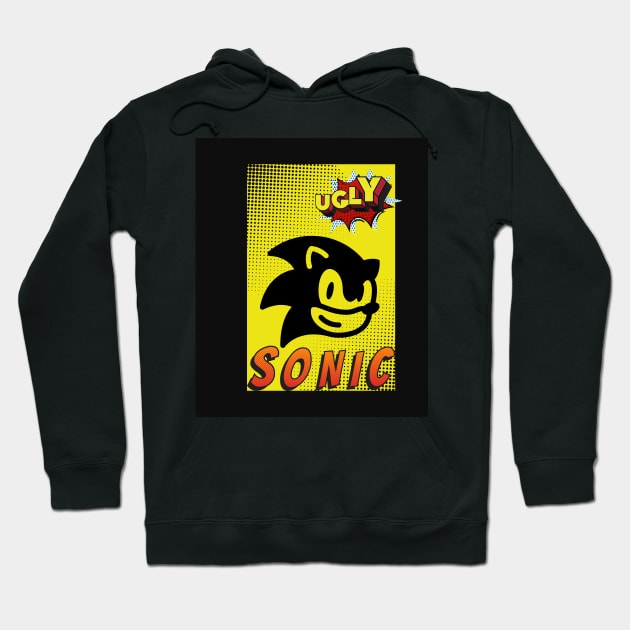 Ugly sonic Hoodie by iconking1234